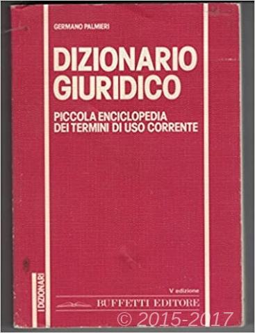 Copertina di Dizionario giuridico